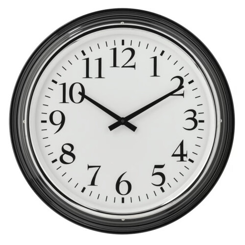ZRIZAURA BRAVUR Black Wall Clock 59 cm