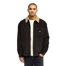 (M, Tarmac) Quiksilver Mens DNA Sherpa Fleece Lined Shacket