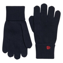 (One Size, Eclipse Navy) Superdry Mens SD Logo Knitted Gloves