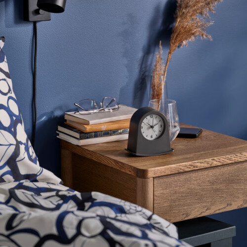 ZRIZAURA KÄRRSÅNGARE Black Alarm Clock 11 cm 2