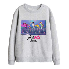(7-8 Years, Athletic Heather) K-Pop Demon Hunters Childrens/Kids Saja Boys Soda Pop Dance Sweatshirt