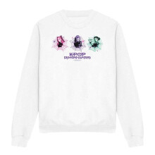 (M, White) K-Pop Demon Hunters Unisex Adult Huntr/X Spider Web Sweatshirt