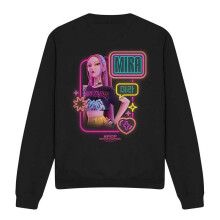 (L, Black) K-Pop Demon Hunters Unisex Adult Mira Glowing Lights Sweatshirt