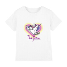 (7-8 Years, White) K-Pop Demon Hunters Childrens/Kids Huntrix Saja Boys Rujinu Heart T-Shirt