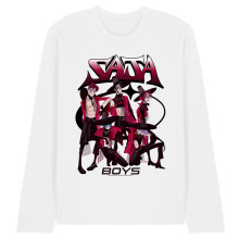 (XL, White) K-Pop Demon Hunters Unisex Adult Saja Boys Demons Long-Sleeved T-Shirt