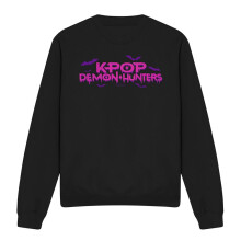 (XL, Black) K-Pop Demon Hunters Unisex Adult Drip Logo Halloween Sweatshirt