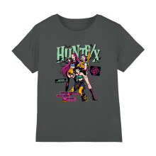 (5-6 Years, Charcoal) K-Pop Demon Hunters Childrens/Kids Huntrix Punk Concert Halloween T-Shirt