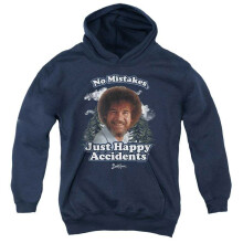 (7-8 Years, Navy) Bob Ross Childrens/Kids Just Happy Accidents Clouds Hoodie