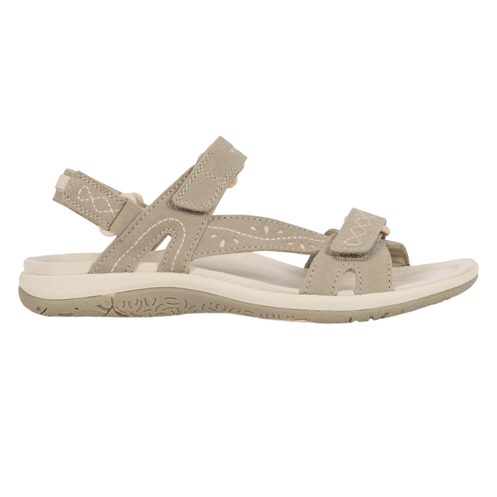 Trespass Women's Taupe Naia Suede Cushioned Sandals In | : Size 5 - Image 2