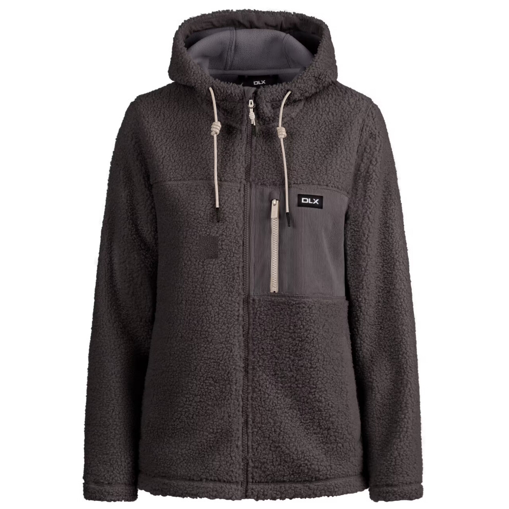 Trespass Women's Green Jowita Dlx Fleece Jacket - Smoke - 12 Uk - Smoke - 100% Polyester - Image 2