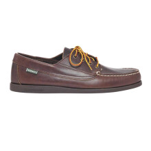 (10 UK, Dark Brown) Sebago Mens Askook Waxy Leather Boat Shoes