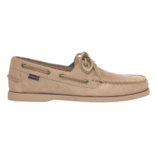 (9.5 UK, Dark Beige) Sebago Mens Dockside Portland Suede Boat Shoes