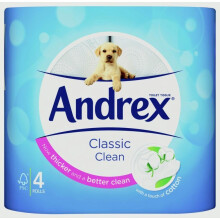 Andrex White Toilet Roll (Pack Of 4)
