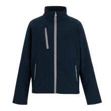 (13 Years, Navy/Mineral Grey) Regatta Childrens/Kids Contrast Zip Soft Shell Jacket