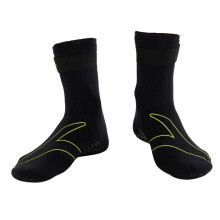 (M, Black/Fluorescent Yellow) Speedo Mens Open Water Neoprene Swim Socks