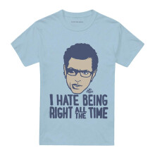 (XXL, Light Blue) Jurassic Park Unisex Adult Ian Malcolm T-Shirt