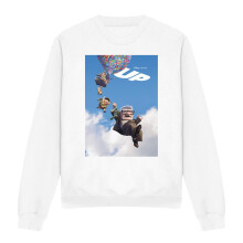 (L, White) Up Unisex Adult Movie Poster Sweatshirt