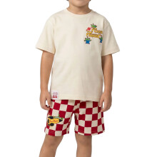 (5-6 Years, Beige) Toy Story Boys Pizza Planet T-Shirt & Shorts Set