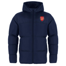 (6-7 Years, Navy) Arsenal FC Boys Crest Quilted Padded Jacket