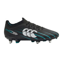 (6 UK, Black) Canterbury Mens Speed Falcon 2.0 Team Soft Ground Rugby Boots