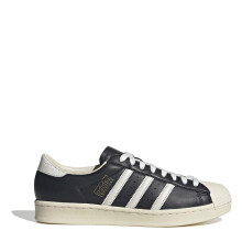 (9 UK, Black/Cream) Adidas Mens Superstar Leather Shoes