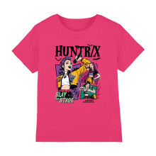 (5-6 Years, Hot Pink) K-Pop Demon Hunters Childrens/Kids Huntrix Slay The Stage T-Shirt
