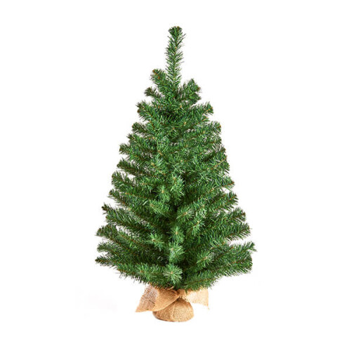 Premier 90cm Burlap Table Green Tree