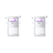 2X Mückenfallen für Den Innenbereich, USB, Elektronische Mückenlampe, Fliegenfallen, Terrasseninsekten, Mückenvernichter für Zuhause, Küche