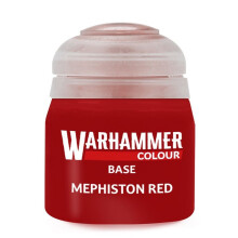 Warhammer colour Base - Mephiston Red paint 12ml #99189950267 NEW EDITION BNIB