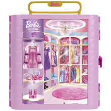 Accessory Set - Barbie - Deluxe Style Dressing with Vanity and Light Ring - From 3 Years Old