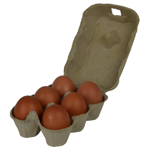 Supa Supa Half Dozen Egg Boxes x 36 -Pieces, Traditional Fibre Egg Box, 2