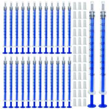 Gebildet 100pcs 1ml Syringe with Luer Slip Tip and Caps(No Needle),