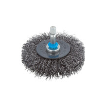 wolfcraft Steel Wire Wheel Brush ø75x16 mm - 2101000 - Hexagonal