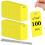 Flintronic 100PCS Plastic Shipping Tags, Blank Waterproof Plastic 1