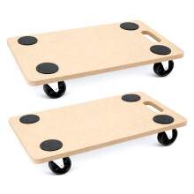 Pack of 2 Wheeled Dolly – Furniture Moving with EVA Foam Grip Pads,