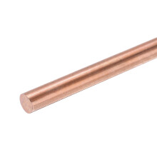 sourcing map Pure Copper Round Rod 8mm/0.31 Inch Diameter 330mm/13