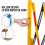 4 Pcs Expandable Mobile Barrier for Safety - Yellow & Black | Plastic 4
