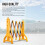 4 Pcs Expandable Mobile Barrier for Safety - Yellow & Black | Plastic 6
