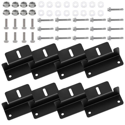 Solar Panel Mounting Brackets, 8 Pcs Aluminum Solar Panel Z Brackets