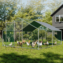 Aoxun Chicken Run Cage Walk-in Coop Pet Kennel Puppy poultry coops &