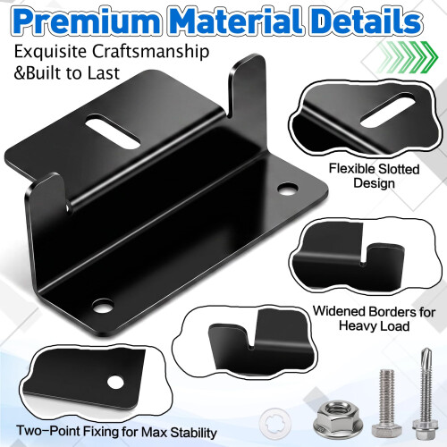 Solar Panel Mounting Brackets, 8 Pcs Aluminum Solar Panel Z Brackets 2