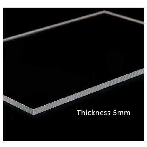 50cm x 90cm x 5mm Clear Acrylic Sheets, 5mm Thick Clear Plexiglass 1