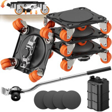 ONEON Heavy Duty Furniture Movers with Wheels Dolly with Auxiliary