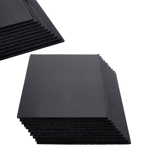 NBEADS 10Pcs Corrugated Plastic Sheets, 3mm Thick Plastic Board
