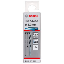 Bosch Professional 10-piece PointTeQ HSS Twist Drill Bit (for Metal,