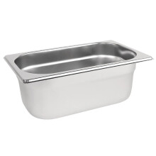 Vogue Gastronorm Pan 1/4, Stainless Steel Tray, Depth: 100 mm,