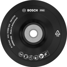 Bosch 1x PRO Backing Pad for Small Angle Grinders, M14, Soft (Ø 115