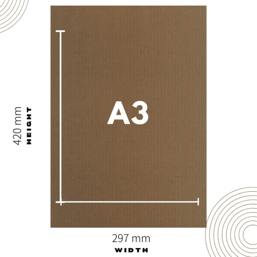 LEO Design A3 Corrugated Cardboard Sheets Dividers for Packing, 1