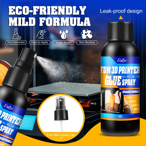 3D Printer Adhesive - 3D Print Glue Spray (Improved Version), 1