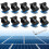 Anbte 10pcs Solar Panel End Clamp for Standard Unistrut, Aluminum 1